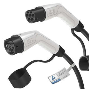 Cable de Extensión Flexible para Vehículos Eléctricos de 16 Pies, Tipo 2, de Alta Calidad, Material Ignífugo, Enchufe Impermeable - Product Image 1