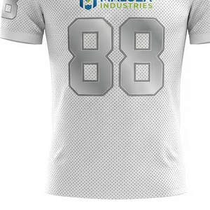 Uniforme de football américain à sublimation haute résistance, vêtements d'équipe professionnels personnalisés, maillot d'entraînement à manches courtes de haute qualité - Product Image 2