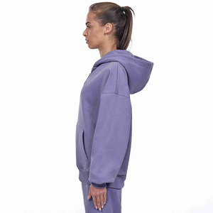 Sudadera extragrande con cremallera para mujer, de alta calidad, de algodón polar, con decoración de cremallera personalizada para el invierno. - Product Image 2