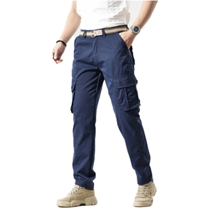 Men's <b>Cargo</b> Joggers <b>Pants</b> Wholesale with Drawstring <b>Elastic</b> <b>Waist</b> Tactical Side Pockets Slim Tapered Fit Casual Streetwear <b>Pants</b> - Product Image 2