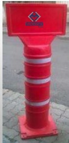 2025 Best Quality Red <b>Plastic</b> Spring Traffic <b>Divider</b> 1m X 1m Light Weight for Road Safety in Gardens World Market World Seller - Product Image 6