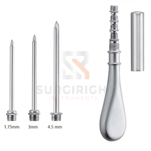 Ensemble de canules trocar abdominales en acier inoxydable, instrument vétérinaire pour le diagnostic des animaux de grande taille, équipement chirurgical, certifié CE - Product Image 5