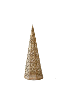 Bulk Supply Handcrafted Pyramid Christmas Decorations, Rattan Weaving <b>Cone</b> Tree for Season <b>Party</b> - Product Image 2