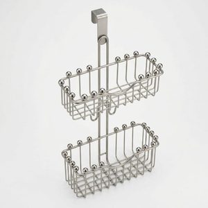 Organizador de Ducha de Acero Cepillado Hecho a Mano de 26 cm con Remate de Bola Kavach, Sin Tapas de Plástico, Decoración para Hogar/Hotel - Product Image 3