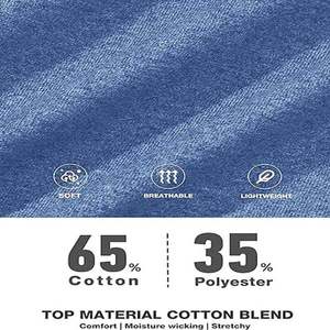 Camisetas de hombre al por mayor, modernas, de corte regular, con estampado serigrafiado, de poliéster y algodón, informales, deportivas, antiarrugas, con cuello redondo - Product Image 2