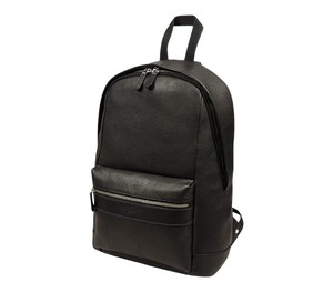 Black Leather <b>Backpack</b> Minimalist Design Daypack Zipper Pocket Casual Travel Office <b>College</b> Stylish Durable <b>Backpack</b> Bag - Product Image 2