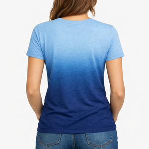 T-shirt pour femmes tendance, design uni, léger, en coton doux et fibre de bambou, manches courtes, vêtement décontracté, séchage rapide - Product Image 2