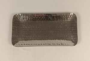 Bandeja de servir rectangular de aluminio fundido estilo antiguo, bandeja decorativa dorada para buffet, para mesa y otomana. - Product Image 6