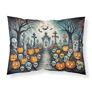 ปลอกหมอนและปลอกหมอนอิงสำหรับการตกแต่งฮาโลวีนที่น่ากลัวของ Calaveras Sugar skulls - Product Image 1