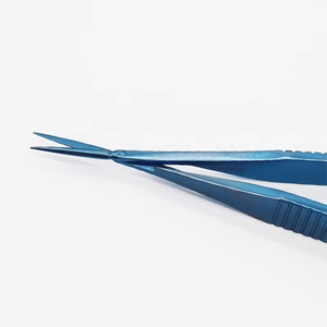 Ciseaux ophtalmiques en alliage de titane pour capsulotomie, ultra légers, bleus, non magnétiques, réutilisables, outil chirurgical pour microchirurgie ophtalmique - Product Image 2