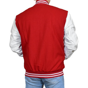 Streetwear 2025 New Arrival Letterman Jackets Wholesale Price College Baseball Player Leather Sleeves Varsity Jacket For <b>Men</b> - Product Image 4