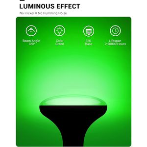 Lampadina LED Verde JandCase BR30 11W (equivalente a 100W) 900lm, Non Dimmerabile, Certificata CEILI per Illuminazione Diffusa - Product Image 2