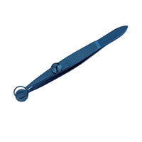 Pinces à chalazion en titane bleu, instruments chirurgicaux ophtalmiques, ensemble d'instruments manuels réutilisables pour ophtalmologie