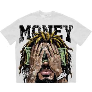 T-shirt graphique Y2K pour homme, vintage, manches courtes, col rond, streetwear, t-shirts originaux - Product Image 1