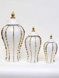 Pot de gingembre de table avec matériau de qualité supérieure enduit de couleur blanche de dernière conception pour les fournitures de décoration d'hôtel à la maison - Product Image 4