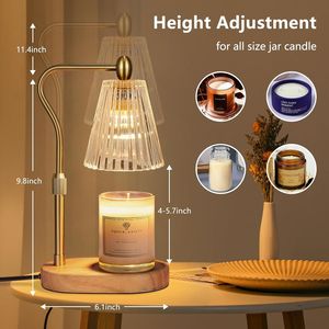 Adjustable Height Candle Warmer Lamp with Timer <b>Dimmer</b> for Home Room Decor and Birthday Gifts for Women - Product Image 4
