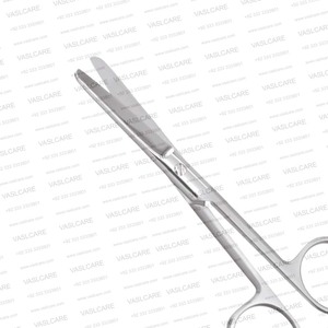 Ciseaux chirurgicaux droits à bout arrondi de 4-1/2″ (11,5 cm) – Acier inoxydable, usage général ou ciseaux à sutures et draps par Vaslcare - Product Image 5
