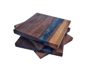 Juego de Posavasos de Resina de Madera de Alta Calidad, Posavasos de Resina Epoxi, Tapetes y Almohadillas para Comedor, a Precio de Fábrica al por Mayor - Product Image 6