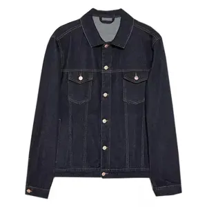 Veste en jean unisexe personnalisée OEM, style streetwear hivernal pour un look moderne et décontracté - Product Image 5