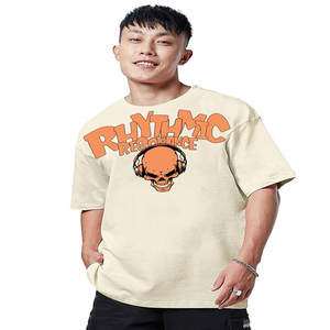 Camiseta de Hombre Oversize de Algodón 100% de Alto Gramaje (250gsm, 280gsm, 300gsm, 320gsm, 350gsm) con Hombros Caídos y Logotipo Personalizado Rápido - Product Image 1