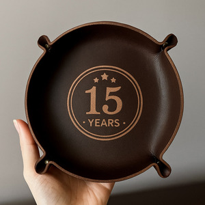 Plateau à dés en cuir avec Logo personnalisé, accessoires de jeux de Table, vente en gros, 9 unités - Product Image 5