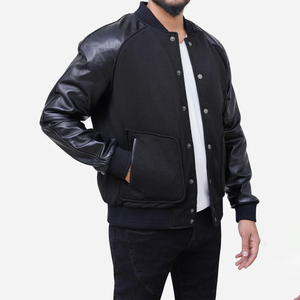 New Style Custom New <b>Men's</b> Basic Wool <b>Letter</b> <b>Man</b> Baseball Varsity <b>Jacket</b> Bomber Outwear Baseball Letterman Varisty <b>Jacket</b> - Product Image 1
