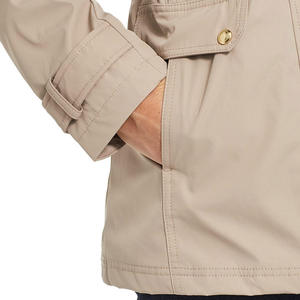 Veste bomber en toile imperméable personnalisée pour femmes IRSA SPORTS, logo uni, coupe-vent d'hiver, décontractée avec poignets côtelés - Product Image 2