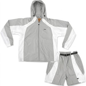 Nuevo Conjunto Deportivo Personalizado con Logotipo para Hombre, Chaqueta Cortavientos de Nailon, Sudadera Impermeable, Pantalones Cortos, Ropa Deportiva de Moda Urbana - Product Image 1