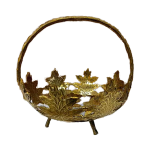 Cesta de Metal de Latón de Primera Calidad, de Grado Alimenticio, con Diseño de Frutas para Uso en la Cocina - Product Image 2