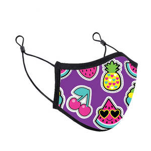 Masque facial réutilisable et lavable en tissu coton/polyester de haute qualité, fourniture directe d'usine, logo personnalisé - Product Image 1