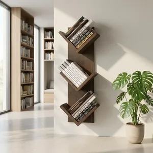Estanterías para libros, organizador de libros para biblioteca, estantería de madera para sala de estudio, estantería de pared para sala de estar, estantería para oficina, habitación infantil - Product Image 2