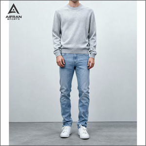 Aifran, Fabricante de Jeans de Mezclilla con Logotipo Personalizado, Jeans de Moda Urbana para Hombre y Mujer, Suministro al por Mayor - Product Image 2