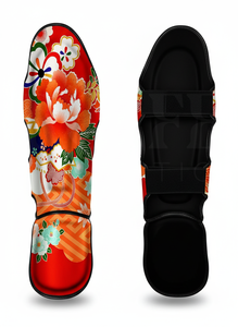 Protège-tibias Muay Thai à couverture intégrale, conception sur mesure, pour entraînement de kickboxing et arts martiaux, protection haute performance - Product Image 5
