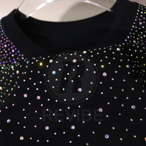 เสื้อยืดคอกลมประดับเพชรพลอยทรงใหม่สั่งทำพิเศษผ้าฝ้าย 100% คุณภาพสูงไซส์ใหญ่ยอดนิยม REVIBE INDUSTRY ระบายอากาศได้ดีสำหรับผู้ชาย - Product Image 6