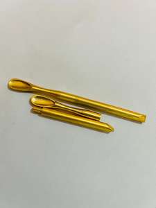 Ensemble de cuillères en acier inoxydable plaqué or pour shilajit, outil multifonctionnel, spatule de mesure pour résine de shilajit, outil ayurvédique - Product Image 2