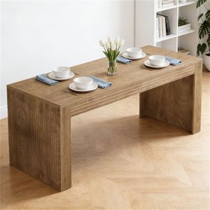 Grande Tavolo da Cucina in Legno Stile Fattoria per Sala da Pranzo, Design Elegante - Product Image 3