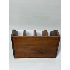 Porte-revues à 4 étagères, porte-livres, organisateur de table, porte-revues en bois, rangement pour la maison et le bureau, porte-livres en bois d'acacia - Product Image 6