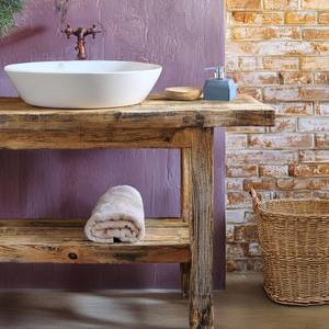 โต๊ะอ่างล้างหน้าห้องน้ำไม้เนื้อแข็งสไตล์คลาสสิก พร้อมชั้นวางของ เฟอร์นิเจอร์ไม้สำหรับห้องน้ำ เหมาะสำหรับบ้านหรูและโรงแรม - Product Image 3