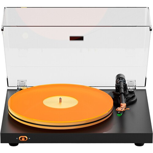 Orange Vinyl <b>Record</b> <b>Player</b> Turntable with Dust Cover <b>USB</b> DAC Bluetooth Stereo Audio for Home - Product Image 1