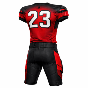 Wholesale Men’s Red Black Jersey & Pants Breathable Polyester Training Team Wear with <b>Padding</b> Option - Product Image 4