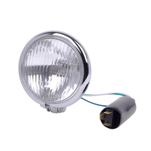 Phare de moto JY-15M9, phare avant de moto Bobber avec un design classique intemporel et un boîtier en fer. - Product Image 1