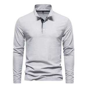 Camisas de Algodón de Manga Larga con Estampado Tejido Casual para Hombre, Nuevo Modelo 2025, Corte Ajustado, Transpirable, Antiarrugas, Estilo Urbano, Personalizado - Product Image 5