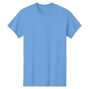 T-shirts tricotés 100 % coton pour hommes 2026, couleur bleu Carolina, avec options de tailles et de logo personnalisables - Product Image 4