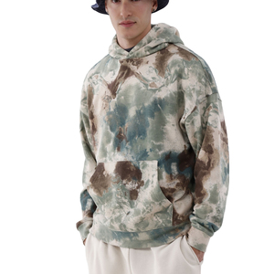 Sweat-shirts unisexes tie-dye de haute qualité, couleur unie, design personnalisé, séchage rapide, basiques, en coton mélangé, pour homme - Product Image 1
