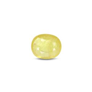 4.2 Carat Oval Cut Yellow Sapphire Loose Gemstone for Fine Jewelry - Product Image 1