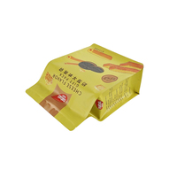 Sachet d'emballage alimentaire personnalisé imprimé avec logo, refermable à fermeture éclair, fond plat, pour fromage, gaufrettes, biscuits, snacks, bonbons, et coffrets cadeaux