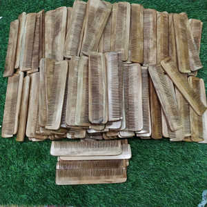 Peine Moderno Hecho a Mano con Madera de Neem Real de Primera Calidad, Ecológico, Antiestático, de 17 cm, para Hombres y Mujeres, a Precio de Mayoreo - Product Image 2