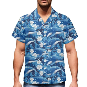 Men's Hawaiian Shirt Short Sleeve Button <b>Down</b> Printed Pattern Turn-<b>Down</b> Collar Summer Casual Wear Plus Size - Product Image 5