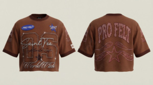 Custom Logo Rhinestone Embellished 100% Cotton Short Sleeve Crop T-Shirt Unisex Street Style Loose Fit Summer Trendy Breathable - Product Image 4