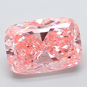 Diamant rose fantaisie de taille coussin, cultivé en laboratoire, pierre non montée pour la création de bijoux, certifié IGI - Product Image 2